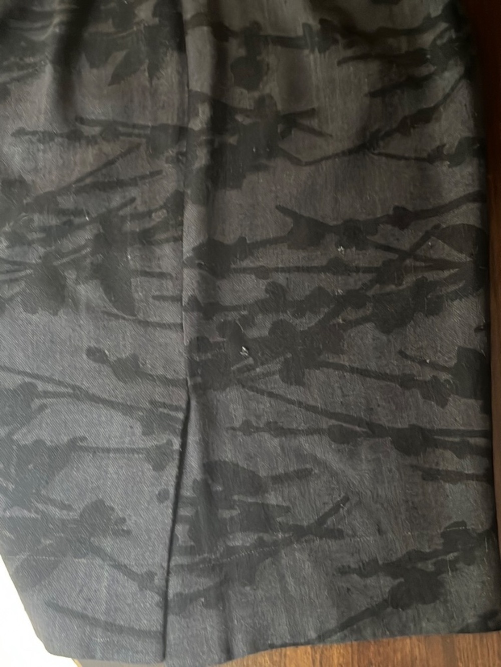 Prada Black Pencil Skirt Abstract Floral US S IT 40 RESERVED for Tammy - Picture 9 of 10